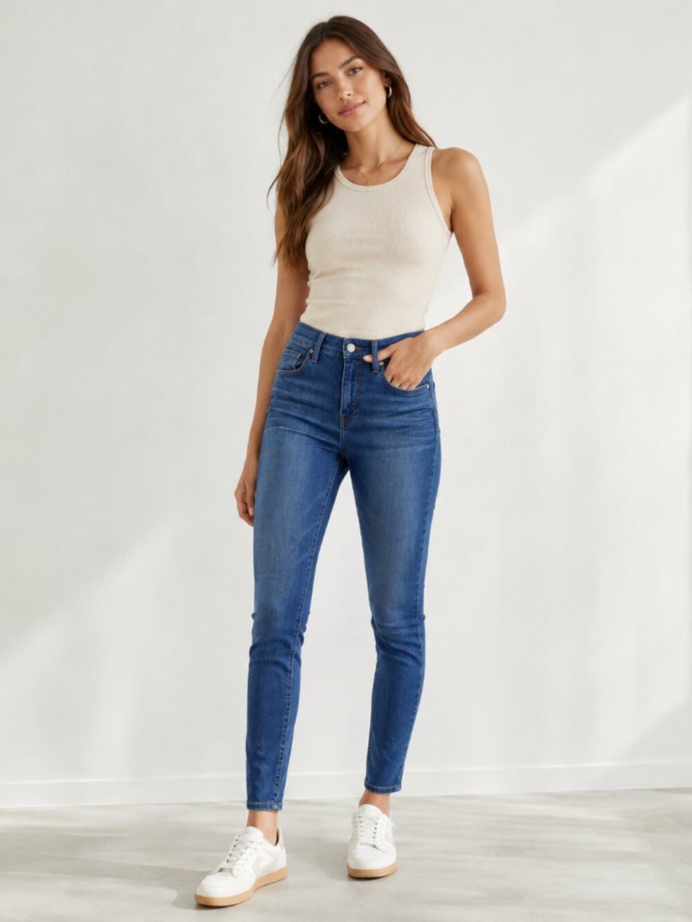Iro Jeans Blue High Rise Skinny Jeans Womens 26 Fall Casual Classic Denim Zip